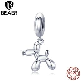 BISAER 925 Sterling Zilveren Ballon Dog Tools Charms Puppet Hondenkralen Fit Armband Kralen Voor Zilver 925 Sieraden Maken ECC981 Q0225