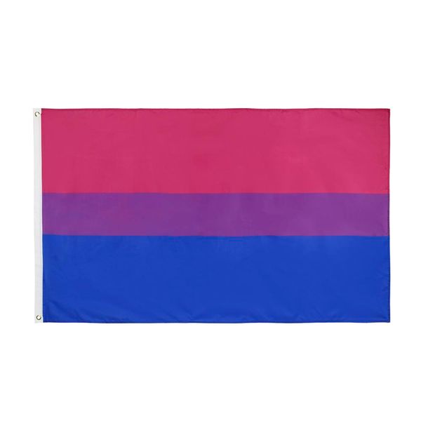 Drapeaux bisexuels, drapeau sexuel, bannière de 3x5 pieds, 90x150cm, cadeau de fête de Festival, imprimé en Polyester 100D, offre spéciale!