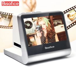 Bisofice film- en diascanner met 5 LCD-scherm Opvouwbaar Nieuw voor 135 Film3624mm126KPK 110 FilmSuper8 240318