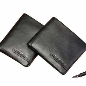 bison denim 100% authentine cuir hommes portefeuille RFID Card Small Coin Pocket Super Soft Luxury Purse Best Gift for Men D6QM # #