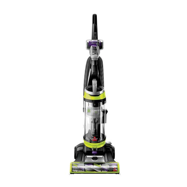 BISSELL 2252 Cleanview Aspirateur vertical sans sac avec direction pivotante, puissant ramassage des poils, outils pour animaux domestiques, réservoir à saleté de grande capacité, facile à vider, vert