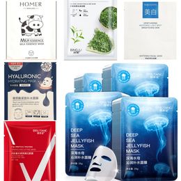 Gezichtsmaskervellen Koreaans plantenextract Hydraterend Acne gezicht Whitening Oil Control Verhelderend Verstevigende Huidverzorging Hydraterend