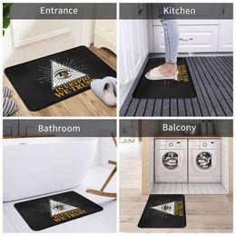 Bitcoin Crypto Miners MEME MEME MATE DE SALON DOORMAT ANTI-SLIP IN CRISTO NOUS TRAITEZ CALLYAGE DU CAPINE ENTRANCE PORTE PORTE DÉCORATIV