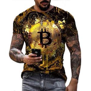 Bitcoin RevoluIon Shir CRYPTO CHEMISE - T-shirt de monnaie Cool Casual Pride Hommes Mode unisexe 210716