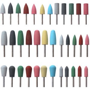 Bits 1 pcs frappeur de fraisage pour manucure en silicone ongle foret bit en caoutchouc accessoires de machine à ongles