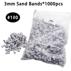 Bits 1000 stcs 3 mm mini zebra schuurbanden roestvrij stalen nagelboorbits Mantrel elektrische manicure accessoires tool