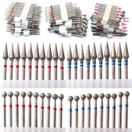 Bits 10 stks nagelboorbits stelt vlam snijder pedicure elektrische manicure boren bestanden cuticle verwijder gereedschap accessoires