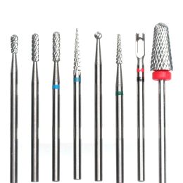 Bits 1 st Tungsten Carbide Milling Cutter Burrs Nail Drill Bits Machine Nail Cutter Nail File Manicure Machine Nail Art Accessoires