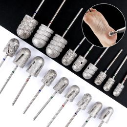 Bits 1PCS Foot Diamond Pedicure Drill Bit 3/32 "Rotary Burr Manucure Bits Drill Accessoires Nail Perceux Bit Foot Care Tools