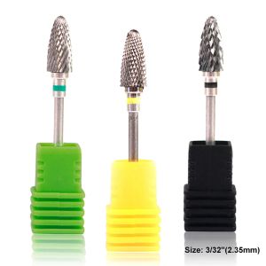 Bits 1 stks wolfraamcarbide nagelboor bit elektrische manicure boor voor machinaalfrezen Cutter Nail Art Equipment Bits Pedicure Tool
