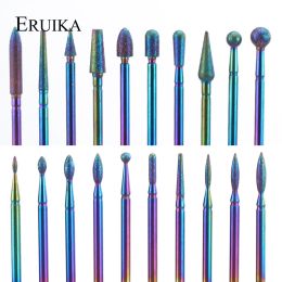 Bits 29 Type Rainbow Diamond Nail Fort Force Moignant pour manucure Rotary Drill Bits Grinder Cuticule Clean Nail Accessory Tool