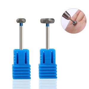 Bits 2pcs / lot Diamond Nail Drill Milling Cutter Rotary Burr Cuticule Clean Bits Apparatus pour les fichiers de ongles de manucure outils artistiques