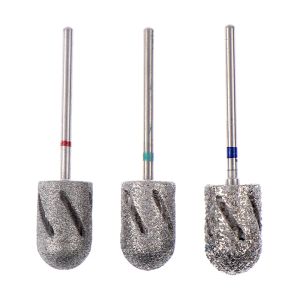 Bits 3 -maat manicure en pedicure boor draaibank nageloefeningen bits voor voetverzorging gereedschap callus schone cuticle nagel accessoires en gereedschap