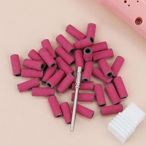 Bits 3mm mini nagelschuurbanden #120 #180 #240 roestvrijstalen nagelboorbits Mantrel elektrische manicure accessoires roze