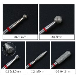 Bits cuticules propres en carbure de carbure de forage à ongles bit diamant rotatif burrs Nail Electric Nail pour outils de pédicure de manucure