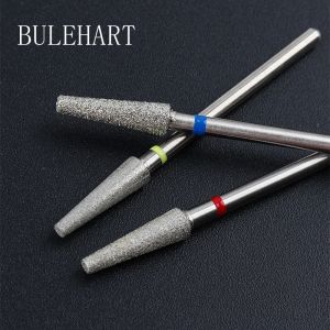 Bits Diamond Milling Cutters pour manucure Carbure Trapezoid Nail Drill Bits Bits Tools