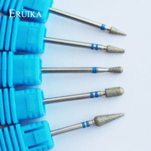 BITS Eruika 5 type Diamond Nail Drill Bit Rotary Drill Force Nail File pour Manucures ACCESSOIRES DE MACHINE ÉLECTRIQUE