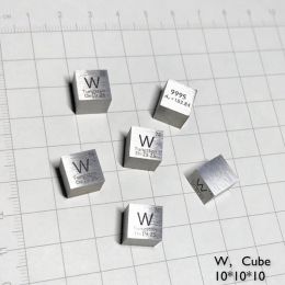 Bits alta pureza 99.95% bloque de tungsteno metal w mesa periódica cubo de alta densidad tungsten cubo hobby exhibición colección 10*10*10 mm