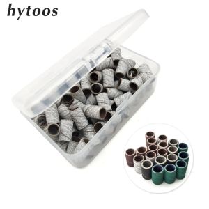 Bits HytoOS 100PCS/Box Sanding Bands zonder doorn -elektrische nagelbooraccessoires Accessoires Nagelverzorging Polijstgel Pools Verwijderingsgereedschap