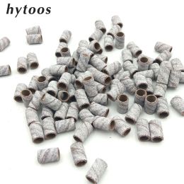 Bits Hytoos 100pcs / PAC White Nail Art Bands Pédicure Outils ACCESSOIRES DE PROCHE ÉLECTRIQUE ACCESSOIRES DE POSE POLIGING 80 # 150 # 240 #