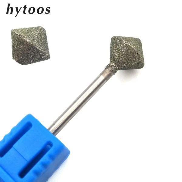 Bits Hytoos 10 mm Rhombus Diamond Nail Drill Bit 3/32 