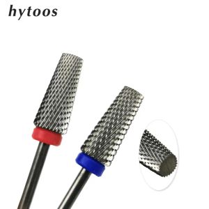 Bits Hytoos Flat Coniner les dents de croix Bit 3/32 Carbure à ongles Drift Bits Retirez la manucure de gel