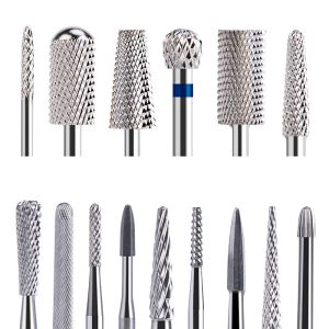 Bits Ladymisty Tungstten Carbide Nail Drill Bit Electric Electric Nail Mills Cutter pour la manucure Machine ACCESSOIRES