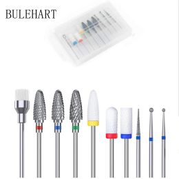 Bits Frequing Cutter voor manicure set 10 PCS keramische nagelboorbits die gelvernisgereedschap verwijderen