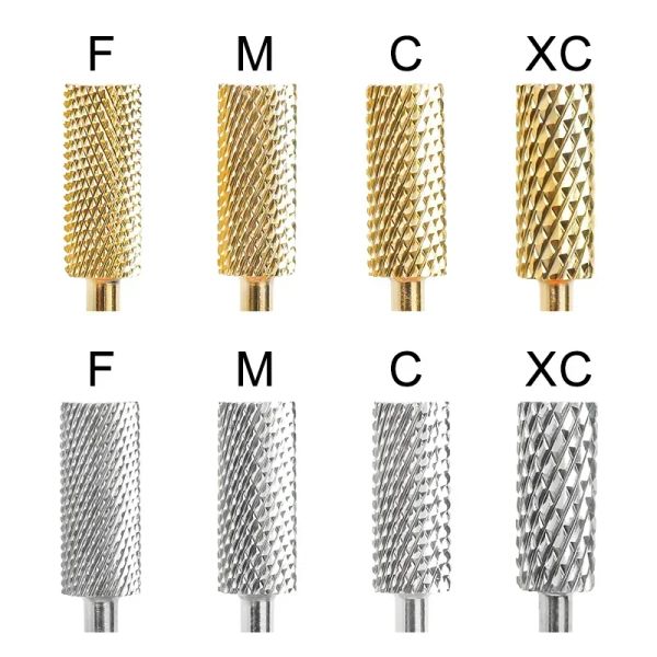 Bits petit baril doré tungstène en acier en carbure de carbure de carbure de forage de poitrine de broyage de frappeur de tête pour ponceau de ponceuse à la machine outils des ongles de bricolage 3/32 