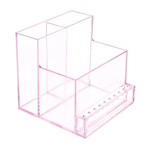 Bits Storage Rack Nail Drill Bit Display Organizer Kit Machine Stand Transparent Polish Box Tech Supplies