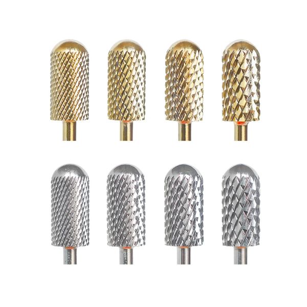 Bits Tungsten Carbide Milling Cutter Nail Drill Bits for Electric Manucure Machine Pedicure Gold Silver Nails Files accessoires