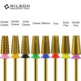 Bits wilson 5 in 1 (coupe droite) à 2 voies de forage à ongles retirer les outils de manucure en carbure de gel outils de manucure