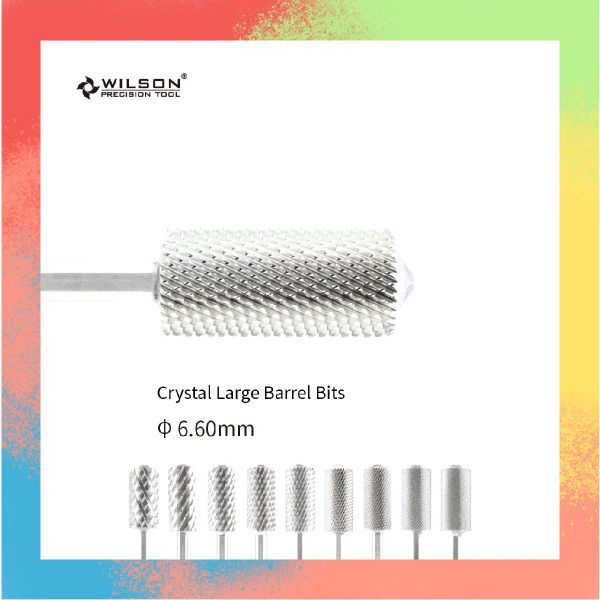 Bits wilson cristal grand baril bitsnail foret bits for manucure ongles accessoires