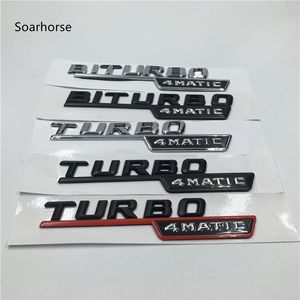 BITURBO TURBO 4MATIC Emblème Insigne Lettres De Voiture Avant Fender Autocollants pour Mercedes Benz AMG 4 Matic326o