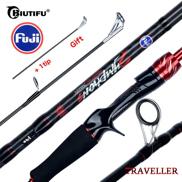 Biutifu Traveler Spinning Casting Fuji Lure Mini Rock Pissing Rod 1821242730M Carbon Baitcasting Ultralight Fast 542G 240408