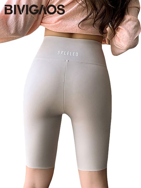 Bivigaos Summer Nuevo pantalones cortos de ciclismo de tiburón multicolor para mujeres Fin de la cintura delgada Shorts Shorts Leisure Sports Short Leggings