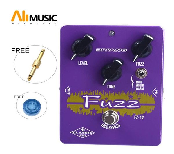 Biyang FZ12 Triple Mode Analog Fuzz Classic Series True Bypass Guitar Effet pédale avec connecteur MU05493070989