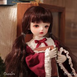 BJD Doll 16 Lulu Dark Red European Court Style Clothing Resin Toys Fantasy Fairy Tale For Kids Gift for Children 240304