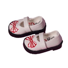 Zapatos BJD 1/8 zapatos de cuero mini zapatos de arco de juguete para muñecas lati bjd wx8-20 longitud de 3.5cm accesorios de muñecas oueneifs 240514