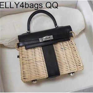 BK 7A Picnic Handbag Bamboo Handswen Y8Q8 Fashion Roder Brand Mode