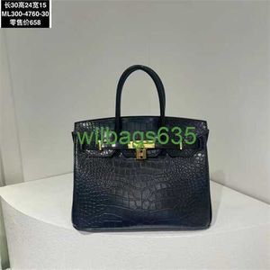 Bk Crocodile Bags Vertrouwde luxe handtas Guangzhou Fast Fashion Brand Authentieke damestas Klassieke platina tas met grote capaciteit Daifei Bag Ex heeft logo HBWR