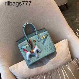 Bk sac de créateur en cuir sac à main platine motif Crocodile rétro mode femme Sakura Pollen serrure Portable