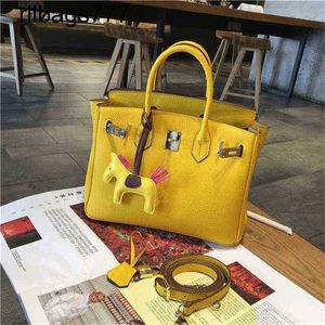 BK Designer Handbag Cuir French Early printemps citron jaune Pure Pure Platine Bag femme Single Single épaule