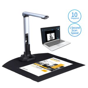 BK52 Portable Livre Document Camera Scanner Capture Taille A3 HD 10 MEGA-PIXELS USB 2.0 Scanner à grande vitesse avec lumière LED 240416