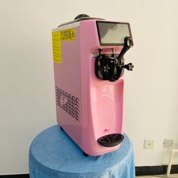 BKeigh Commercial Ice Cream Machine Single Flava Desktop Countertop Pre-Cooling Kitchen Appliances