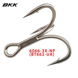 BKK 6066-3X-NP Hook Treble Hook BT662-UA Triple Fishing Hooks Accessoires de pêche 2 # - 16 # Ultraantirust Fishhook All for Fishing