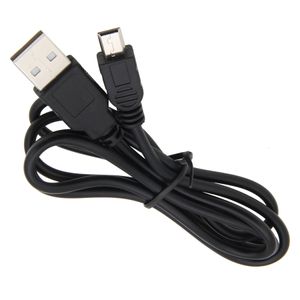 Zwart 1m USB 2.0 A tot Mini 5pin B V3 Data Cables Fast Charging Wire Cord voor MP3 MP4 Player Auto DVR GPS digitale camera