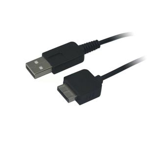 Zwart 2 In1 USB -lader Kabellaadoverdracht Gegevens Synchronisatie Snelstroomlijn 1,2 m voor Sony PSvita PS Vita PSV 1000