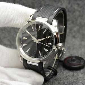 Zwart 2023 Style Dial horloge 42 mm automatisch mechanisch roestvrijstalen glazen achterkant sport zeeheren horloges 7s