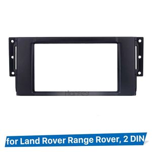 Fascia de Radio de coche negra 2Din para Land Rover Range Rover, marco estéreo para coche, Panel, reproductor de DVD, kit de ajuste de instalación